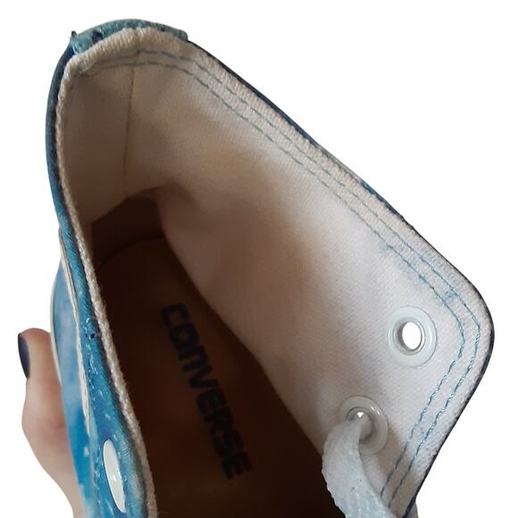 Converse Chuck Taylor All Star High Top Galaxy Print “MiYear” Star Sneakers 4.5W - Picture 9 of 10